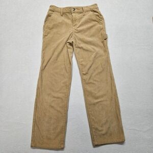 RSQ Tan Corduroy Carpenter Pants Boys Size 12 Straight Leg Utility Workwear